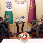 Lieutenant General Simon Stuart, Chief of Army, Australian Army called on General Anil Chauhan, Chief of Defence Staff CDS, during his visit to India