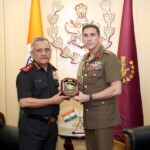 Lieutenant General Simon Stuart, Chief of Army, Australian Army called on General Anil Chauhan, Chief of Defence Staff CDS, during his visit to India