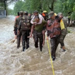 Rising Star Corps troops swung into action, rescuing villagers hit by flash floods in Amli and Nud Samba, Kachle and Sujanpur Pathankot, Makaura Pattan and Adalatgarh Gurdaspur