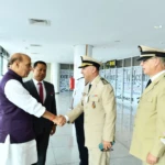Defence Minister Rajnath Singh arrived in Casablanca on a 2-day official visit to Morocco, marking the first-ever visit by an Indian Defence Minister to the country
