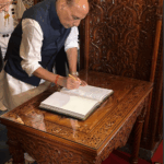 Morocco: Defence Minister Rajnath Singh paid homage at the Royal Mausoleum in Rabat to the revered Monarchs, Late King Mohammed V and Late King Hassan II