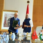 Defence Minister Rajnath Singh & Morocco’s Defence Minister Abdeltif Loudiyi signed an MoU on Defence Cooperation in Rabat
