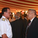 Adm Dinesh K Tripathi, CNS, during his official visit to Sri Lanka, hosted a Deck Reception onboard Indian Navy's stealth frigate INS Satpura at Colombo
