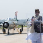 Glimpses of Raksha Mantri Shri Rajnath Singh addressing the Decommissioning Ceremony of Mig-21 in Chandigarh