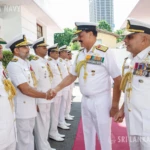 Chief of Naval Staff of the Indian Navy, Adm Dinesh K Tripathi met with Commander of the Sri Lanka Navy VAdm Kanchana Banagoda in Colombo