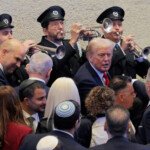 JERUSALEM - OCTOBER 13: U.S. President Donald Trump leaves after addressing the Knesset, Israel’s parliament, on October 13, 2025 in Jerusalem. Chip Somodevilla/Pool via REUTERS