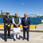 Defence Minister Rajnath Singh visited the historic and strategic naval facility HMAS Kuttabul in Sydney