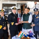 Defence Minister Rajnath Singh visited the historic and strategic naval facility HMAS Kuttabul in Sydney