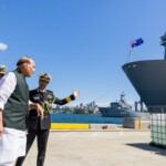 Defence Minister Rajnath Singh visited the historic and strategic naval facility HMAS Kuttabul in Sydney