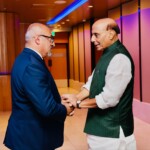 Sydney: Defence Minister Rajnath Singh co-chaired the first India-Australia Defence Industry Business Roundtable with Assistant Minister Peter Khalil