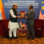 Defence Minister Rajnath Singh held a meeting with the Defence Minister of Malaysia, Dato’ Seri Mohamed Khaled Nordin, in Kuala Lumpur