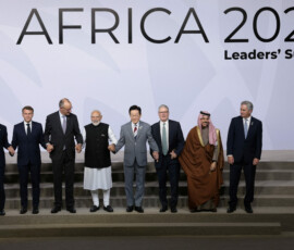 Canada's Prime Minister Mark Carney, France's President Emmanuel Macron, Germany's Chancellor Friedrich Merz, India's Prime Minister Narendra Modi, South Korea's President Lee Jae Myung, British Prime Minister Keir Starmer, Saudi Arabia's Foreign Minister Faisal bin Farhan Al Saud, and Argentina's Foreign Minister Pablo Quirno stand for a family photo on the first day of the G20 Leaders' Summit at the Nasrec Expo Centre in Johannesburg, South Africa, November 22, 2025. REUTERS/Yves Herman/Pool