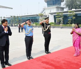 President Droupadi Murmu departed for her State visit to Angola and Botswana