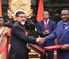 President Droupadi Murmu held wide ranging bilateral discussions with President João Manuel Gonçalves Lourenço