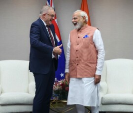 PM Narendra Modi met with PM Albanese of Australia