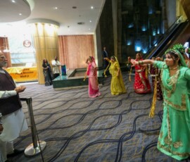 Upon PM Modi's arrival in Johannesburg members of the Indian community took the lead in showcasing folk dances from 11 states of India during a short cultural programme titled ‘Rhythms of a United India'