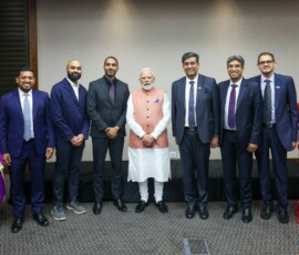 PM Narendra Modi interacted with Indian origin tech entrepreneurs in Johannesburg
