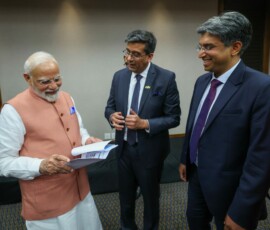PM Narendra Modi interacted with Indian origin tech entrepreneurs in Johannesburg
