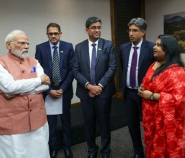 PM Narendra Modi interacted with Indian origin tech entrepreneurs in Johannesburg