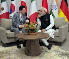 PM Narendra Modi spoke with South Korean President Lee Jae-myung, on the sidelines of the G20 Summit in Johannesburg.