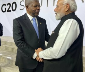 PM Narendra Moi spoke with Angola's President João Manuel Gonçalves Lourenço Angola, who is also the Chair of the African Union.