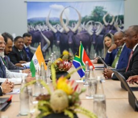 PM Narendra Modi held a productive meeting with South African President Cyril Ramaphosa