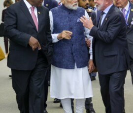 PM Narendra Modi participated in the IBSA Leaders’ meeting, chaired by Brazilian President Lula and hosted by South African President Cyril Ramaphosa in Johannesburg.