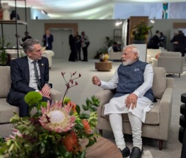PM Narendra Modi interacted with Dick Schoof, Prime Minister of the Government of the Netherlands on the sidelines of the G20 Summit
