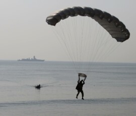 Glimpses of Exercise Trishul 2025 from Madhavpur Beach, Porbandar, Gujarat,