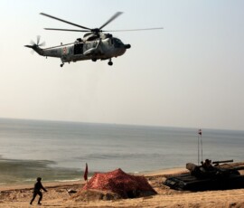 Glimpses of Exercise Trishul 2025 from Madhavpur Beach, Porbandar, Gujarat,
