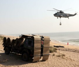 Glimpses of Exercise Trishul 2025 from Madhavpur Beach, Porbandar, Gujarat,