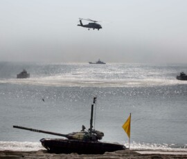 Glimpses of Exercise Trishul 2025 from Madhavpur Beach, Porbandar, Gujarat,