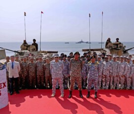 Glimpses of Exercise Trishul 2025 from Madhavpur Beach, Porbandar, Gujarat,
