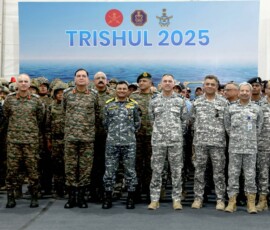Glimpses of Exercise Trishul 2025 from Madhavpur Beach, Porbandar, Gujarat,