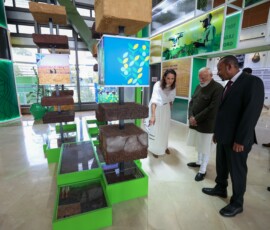 Prime Minister Abiy Ahmed Ali drove PM Narendra Modi to the Science Museum in Ethiopia