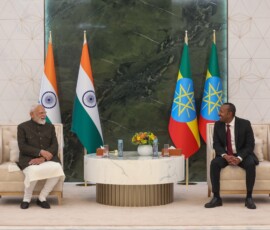 PM Narendra Modi arrives in Addis Ababa on his maiden bilateral visit to Ethiopia where he was personally received by the PM of Ethiopia Abiy Ahmed Ali