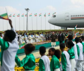 PM Narendra Modi arrives in Addis Ababa on his maiden bilateral visit to Ethiopia where he was personally received by the PM of Ethiopia Abiy Ahmed Ali