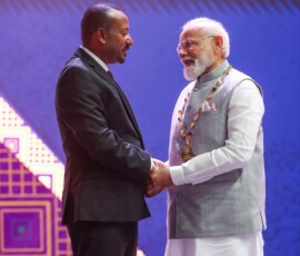 PM Abiy Ahmed Ali conferred PM Narendra Modi with the ‘Great Honour Nishan of Ethiopia'