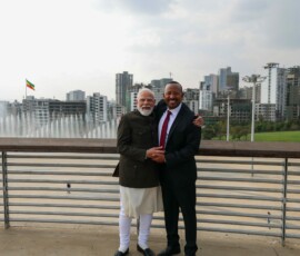 PM Narendra Modi went to the Friendship Park and Friendship Square in Addis Ababa with Prime Minister Abiy Ahmed Ali