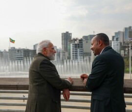 PM Narendra Modi went to the Friendship Park and Friendship Square in Addis Ababa with Prime Minister Abiy Ahmed Ali