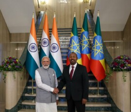 PM Narendra Modi and Prime Minister Abiy Ahmed Ali visited the National Palace Museum in Addis Ababa