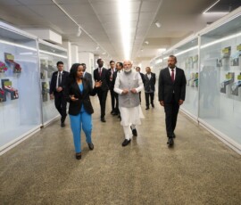 PM Narendra Modi and Prime Minister Abiy Ahmed Ali visited the National Palace Museum in Addis Ababa