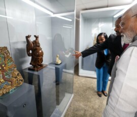 PM Narendra Modi and Prime Minister Abiy Ahmed Ali visited the National Palace Museum in Addis Ababa
