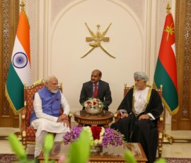 PM Narendra Modi has arrived in Muscat, Oman and he was received by the Deputy Prime Minister for Defence Affairs Sayyid Shihab bin Tarik Al Said and was accorded a ceremonial welcome