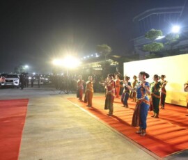 PM Narendra Modi receives Russian President Vladimir Putin at the airport