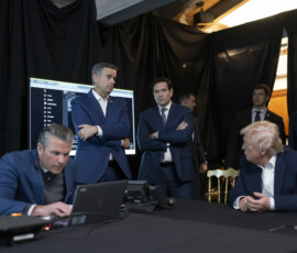 President Donald Trump monitors U.S. military operations in Venezuela, from Mar-a-Lago Club in Palm Beach, Florida, on Saturday, January 3, 2026. (Official White House Photo by Molly Riley)