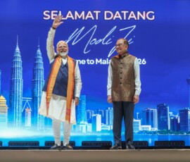 More glimpses of PM Narendra Modi along with Prime Minister of Malaysia Anwar Ibrahim at the community programme in Kuala Lumpur