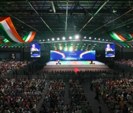 More glimpses of PM Narendra Modi along with Prime Minister of Malaysia Anwar Ibrahim at the community programme in Kuala Lumpur