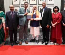 PM Narendra Modi met a group from the Malaysia India Heritage Society who work towards popularising Indian culture in Malaysia