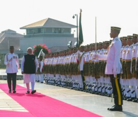 PM Narendra Modi was accorded a ceremonial welcome at Perdana Putra on his Official Visit to Malaysia